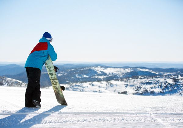 Taking in the view at Perisher - Snowy Mountains